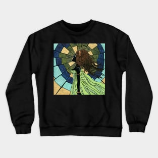 Beautiful Ebony in Stained Glass Crewneck Sweatshirt